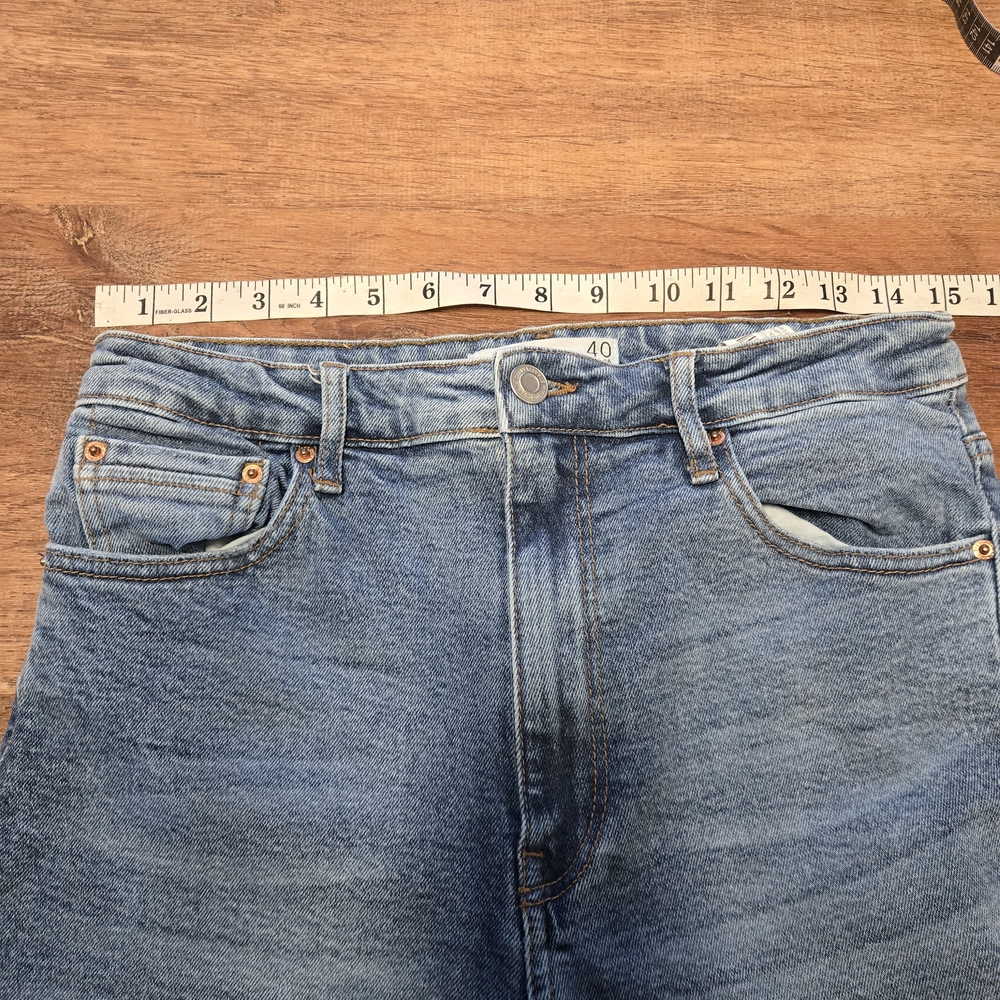 Stradivarius Classic Blue Boot Cut Jeans High Rise Size 8 40 - Picture 5 of 8